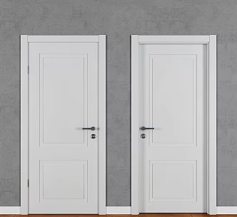Door combination door bedroom door security door bedroom door lock hardware wooden door home furniture 3d model