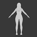 Female Characters in Yoga Clothes 3d model