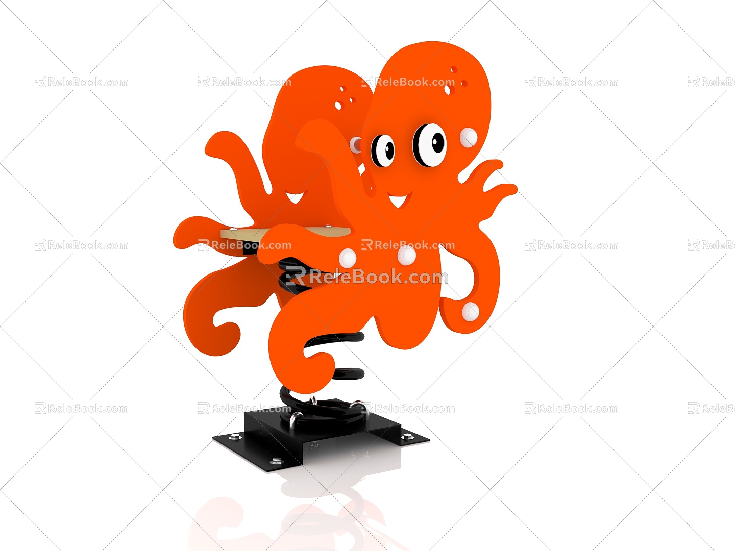 Children's Rocking Horse Outdoor Rocking Horse Rocking Horse Rocking Horse Venue Rocking Horse Octopus 3d model