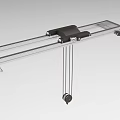 Industrial Linear Rail Equipment With Metal Track And Hanging Drive System