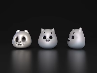 Cartoon Mask Animal Mask Hood Realistic Headgear Kidnapper Headgear Face Gini Mask Face Cover 3d model