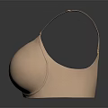 Beige Wireless Bra With Soft Fabric Comfortable Seamless Design For Daily Use