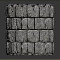 Rustic Stone Stacked Cylindrical Garden Ornament With Layered Design For Outdoor Decor