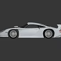 Shiny Silver Sports Car Featuring Sleek Aerodynamic Design Rear Spoiler and Modern Exterior
