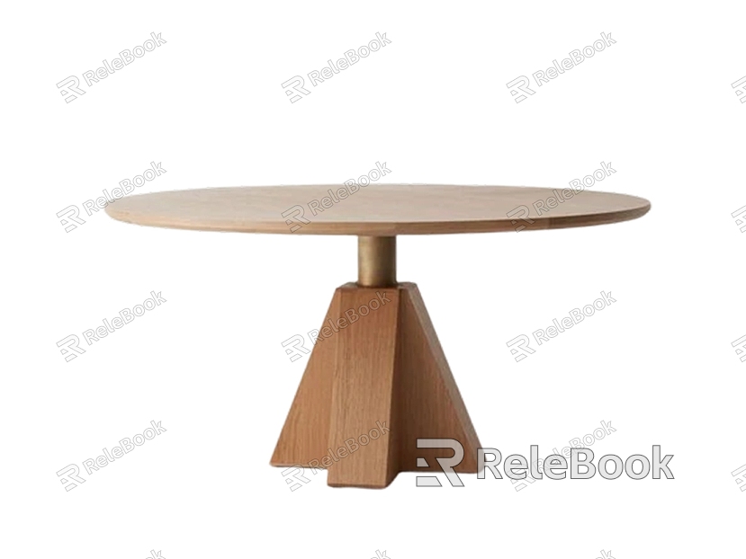 Modern Dining Table Round Table Middle Ancient Round Table Side Table Leisure Table model