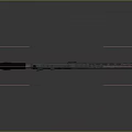 Modern Tactical Weapon Rifle With Black Design And Long Barrel Features