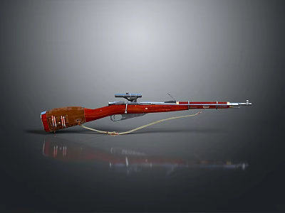 Sniper rifle sight sniper rifle sci-fi sniper rifle semi-automatic rifle combat rifle 3d model
