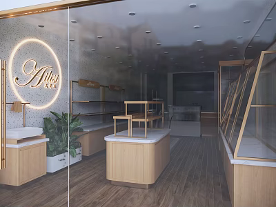 Modern Bakery 3d model