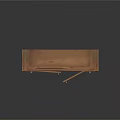Wooden Bookshelf Featuring Open Shelves Bottom Drawers And Hinged Cabinet Door Storage
