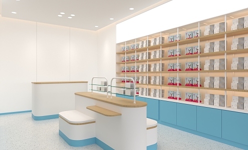 Children's Pharmacy Modern Pharmacy 3d model