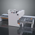 Automated Industrial Processing Equipment With Conveyor System And Sheet Material Workstation