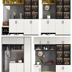 Modern Shoe Cabinet Household Shoe Cabinet 3d model
