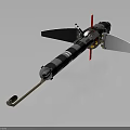 Advanced Mechanical Equipment With Propeller Red Components Black Gray Body And Mechanical Structure 3d model