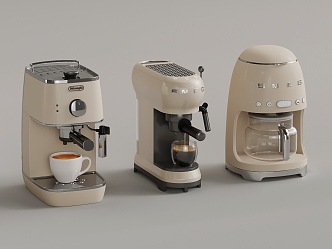 Coffee machine combination 3d model