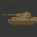 Realistic Military Battle Tank With Weathered Exterior Detailed Turret And Metal Tracks
