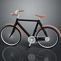 Minimalist Modern Bicycle With Black Frame Pink Handlebar Seat And White Spokes