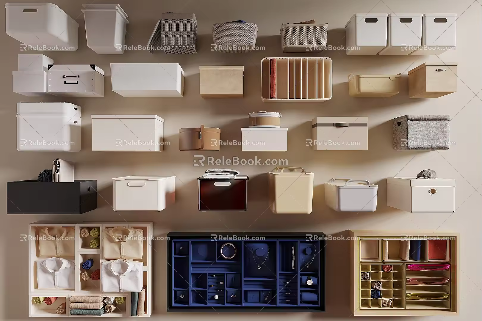 Modern Box Storage Box Clothes Storage Box Storage Box Sundries Storage Box Storage Basket 3d model