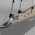 Three Stylish Sailboat Yachts Featuring White Sails And Wooden Hull Exterior