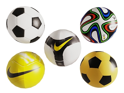 Football Sports Equipment Sports Equipment Football Combination 3d model