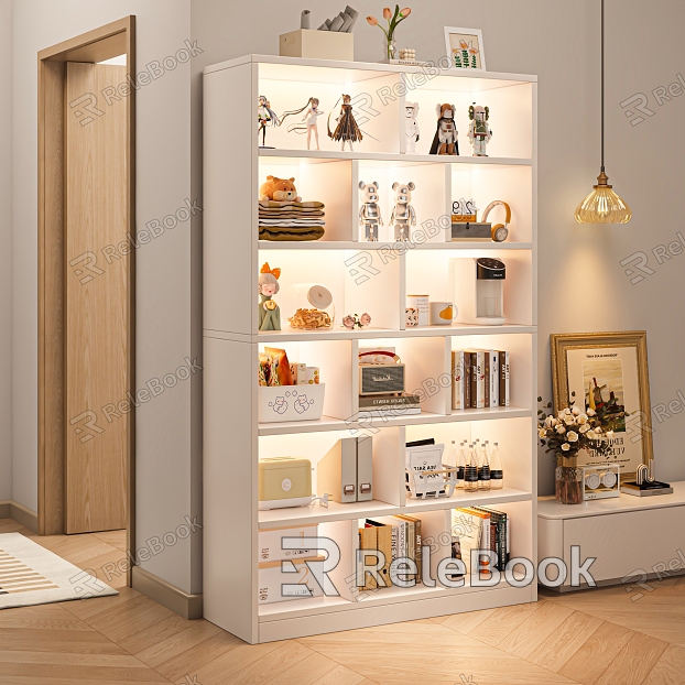 Modern bookcase model