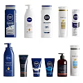 Stylish Bathroom Accessories Collection With Shower Gel Bottles Soap Dishes And Toothbrush Holders