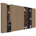 Italian Modern Decorative Cabinet Bookshelf Study Bookcase Living Room Decorative Cabinet Open Bookcase Office Bookcase Customized Bookcase Multifunctional Decorative Cabinet Book Accessories 3d model