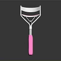 Stylish Eyelash Curler With Pink Handles And Silver Metal Frame For Daily Use