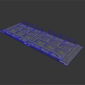 Industrial Double Metal Platform with Safety Railings and Sturdy Structure