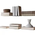 Middle Style Books 3d model