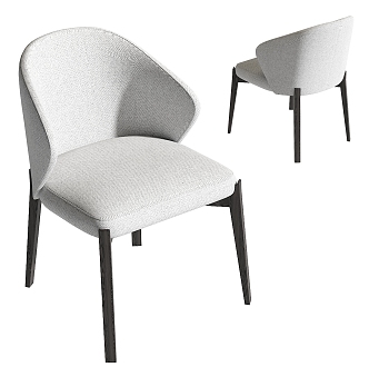 Modern Minotti Dining Chair 3d model