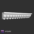 Elegant Decorative Architectural Molding With Curved Patterns And Smooth Finish