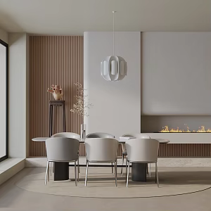 Modern dining table 3d model