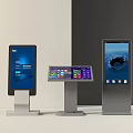 Public Facility Interactive Digital Kiosks With Multiple Sizes And Touchscreen Displays 3d model