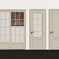 White Interior Hinged Doors With Glass Panels And Various Designs For Home