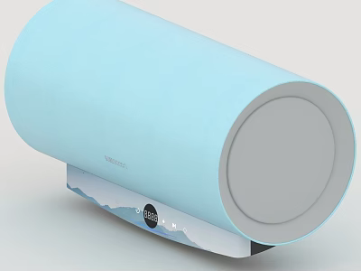 Light Blue Cylindrical LEBEN Kitchen Appliance With Modern Base Design 3d model