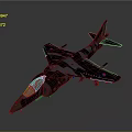 Military Airplane Model With Camouflage Paint And Detailed Wings Tail Markings
