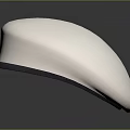 Stylish White Beret With Black Edge Classic Fashion Accessory For Daily Wear