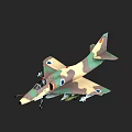 A4 Skyhawk aircraft 3d model
