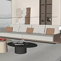 Modern Multiplayer Sofa 3d model
