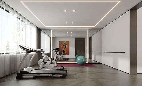 Modern Gym 3d model