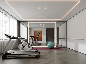 Modern Gym 3d model