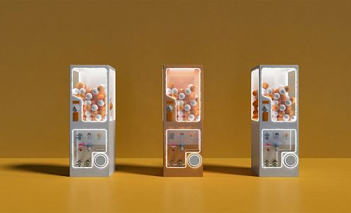 Modern Gashapon Machine 3d model