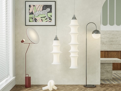 Simple decorative floor lamp chandelier model