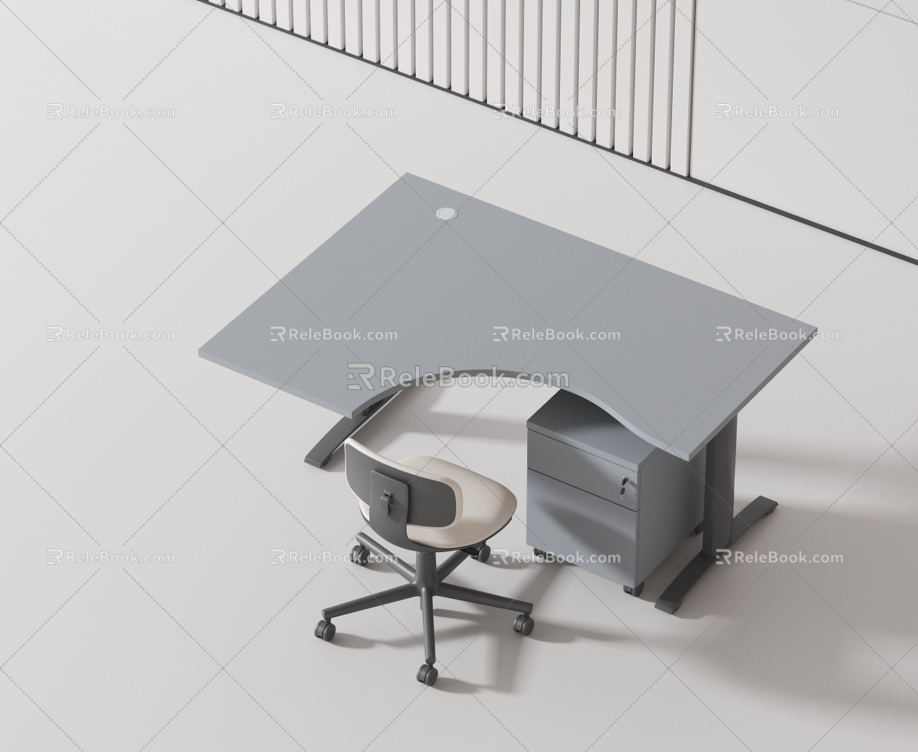 modern desk chair 3d model