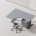 modern desk chair 3d model