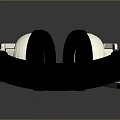 White And Black Computer Headphones With Blue Accents For Comfortable PC Gaming Use
