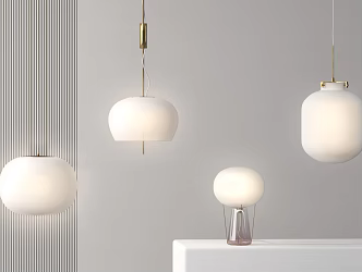 Modern lighting combination lamps 3d model