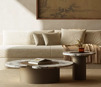 Modern Italian Coffee Table Combination Italian Coffee Table Combination Modern Sofa 3d model
