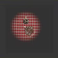 Christmas Table With Lit Candle Christmas Mug And Star Cookies On Red Checkered Cloth