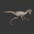 Realistic 3D Dinosaur Model With Colorful Skin In Walking Pose 3d model